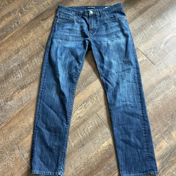 Mavi Zach Straight Leg Mens Dark Wash Stretch Denim Jeans 34x32 0045328371