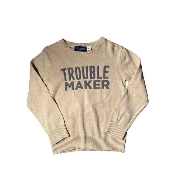The children’s Place boys troublemaker long sleeve sweater size 3T
