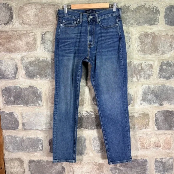 Abercrombie‎ & Fitch Signature Stretch Athletic Slim Jeans 30x30 Medium Wash