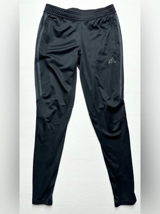 Adidas Women’s Small Track Pants • Black Athletic Training Zip‑Leg