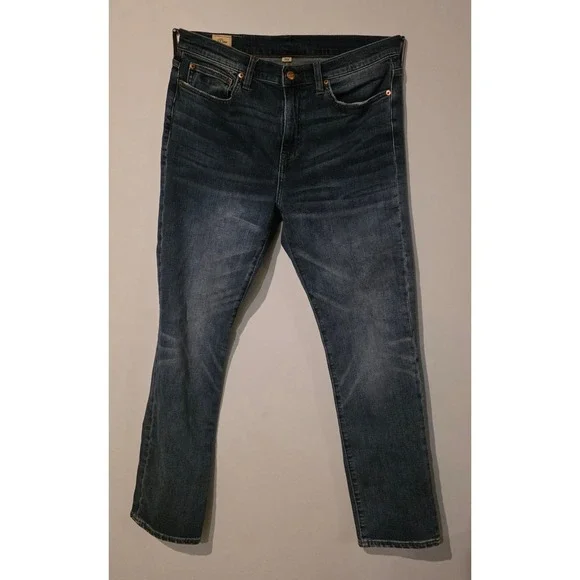 J.Crew 770 Straight Jeans Mens 33x32 Medium Wash Stretch Denim Everyday Casual