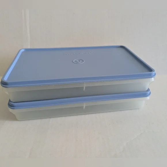 Tupperware Deli Meat Bacon Keeper. Set Of 2, Like New.