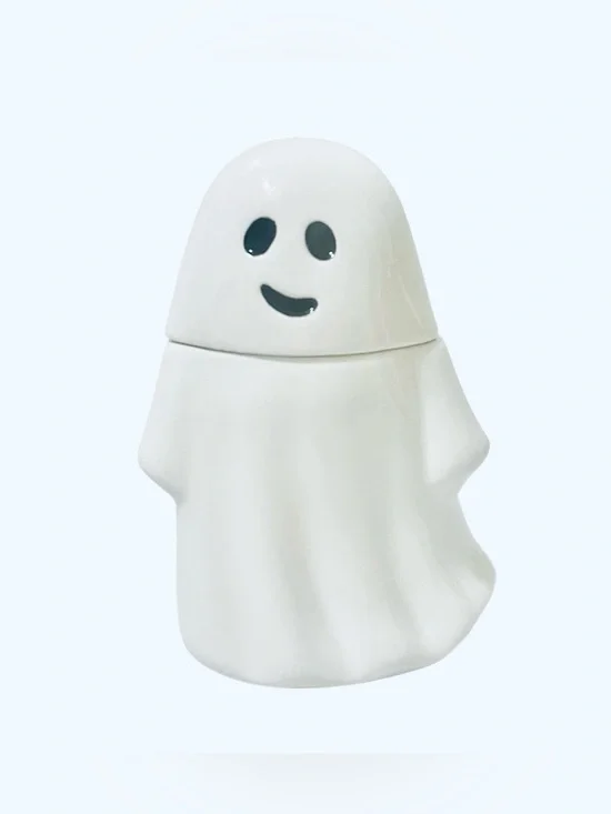 Halloween Ceramic Ghost Treat Jar, Food Storage
