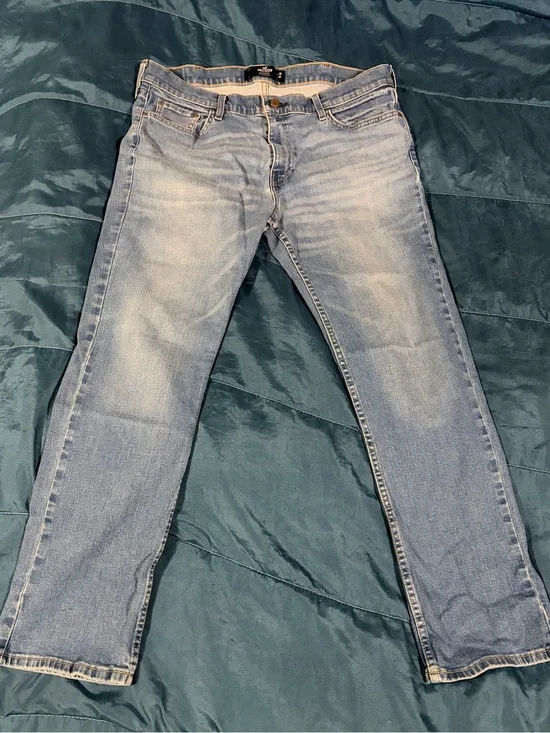 Hollister light blue slim-straight-leg men's jeans