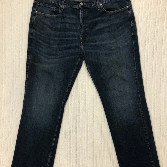 Signature by Levi Strauss Men Dark Wash Straight‎ Leg Jeans W40 L30 Gold Label