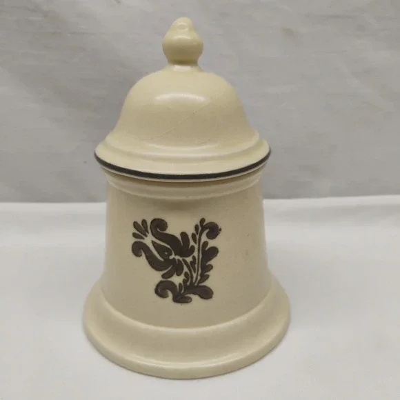 Pfaltzgraff Village Sugar Bowl With Lid Vintage 1970's Stoneware Canister