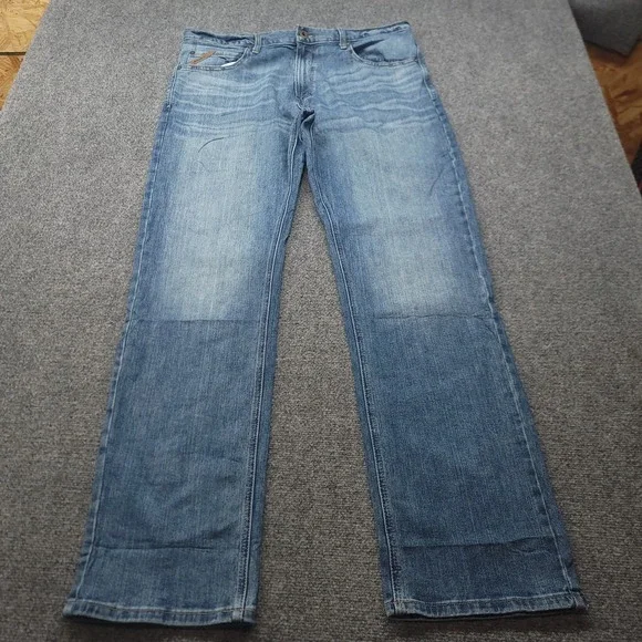 Ariat M2 Legacy Jeans Mens 40x34 Relaxed Boot Cut Medium Wash Denim Work Western