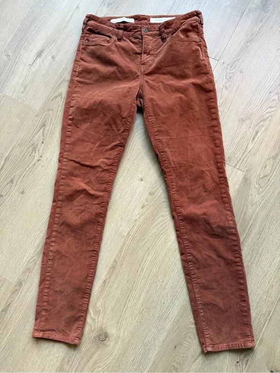 Pilcro and the Letterpress women’s script skinny corduroy pants size 26
