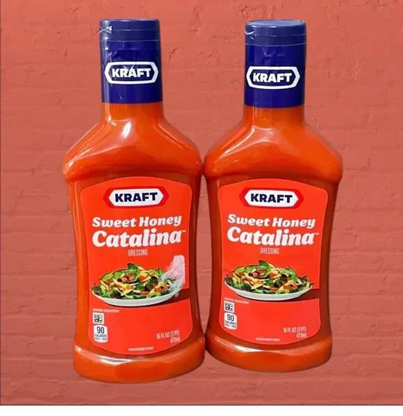 Kraft Sweet Honey Catalina Salad Dressing 16 oz Lot of 2 Exp July 2025 Pantry