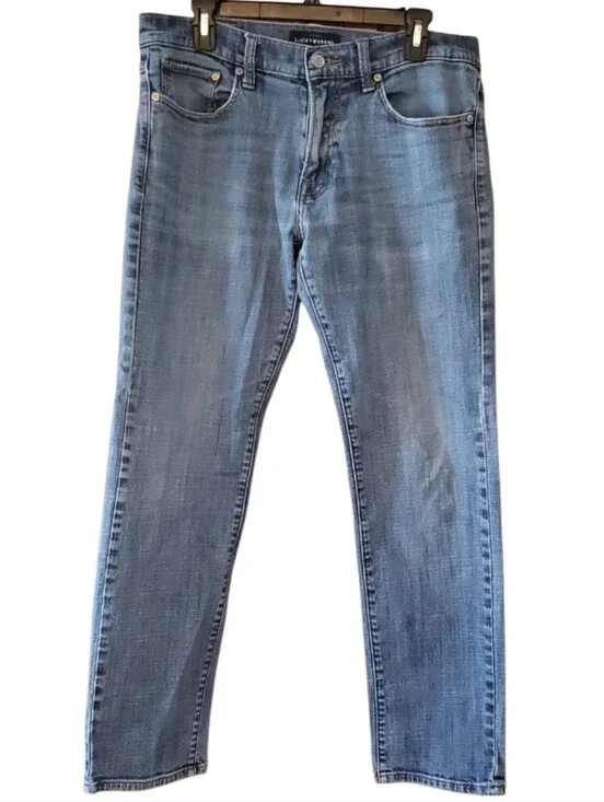 Lucky Brand 221 Straight Mens Medium Blue Denim Jeans 32/32
