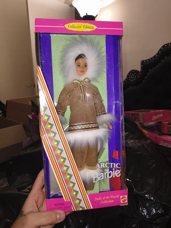 Barbie Arctic Collector Doll in Brown Parka with White Fur Trim
