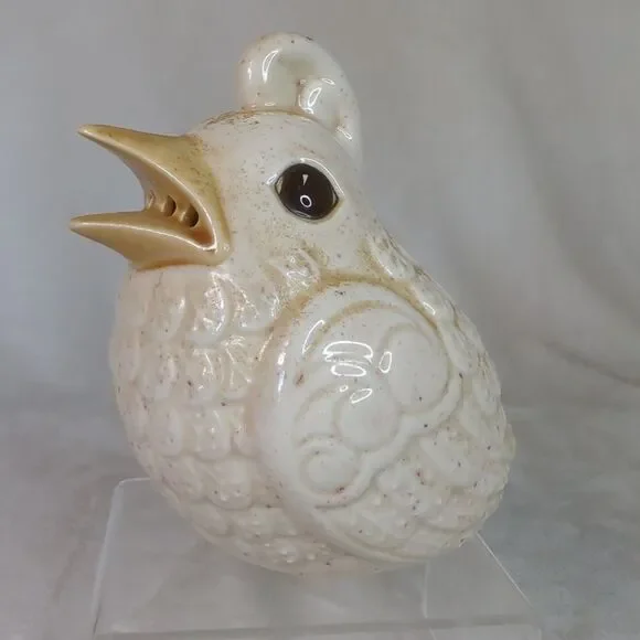 Ceramic Bird Quail Cleanser Salt Spice Shaker Deodorizer Potpourri VTG Kitchen