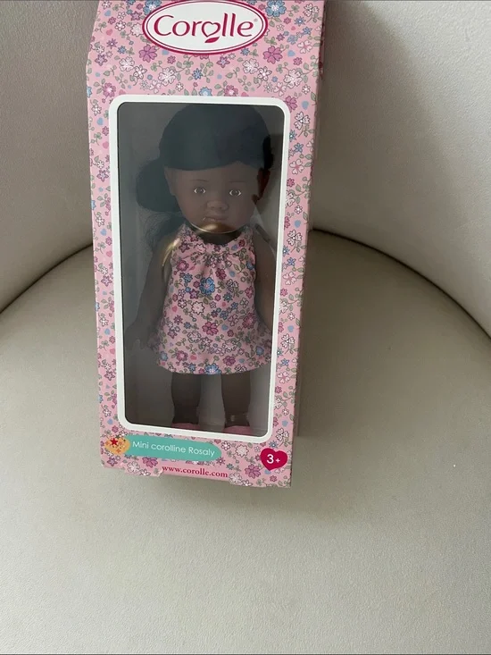 Mini Doll Rosaly in Pink Floral Dress - Kids Toy