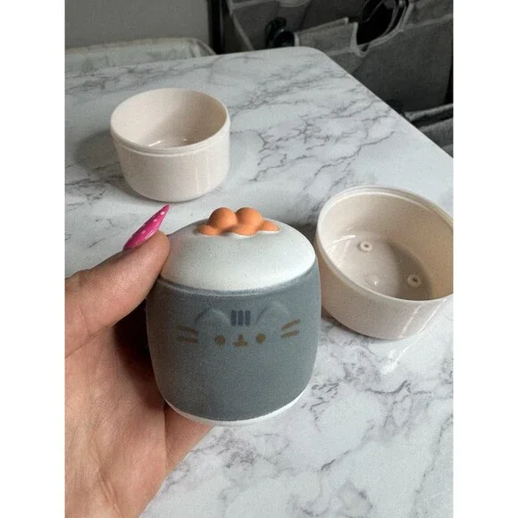 Hamee Pusheen Bento Box Kids Lunch Container BPA-Free Snap Lid TPR