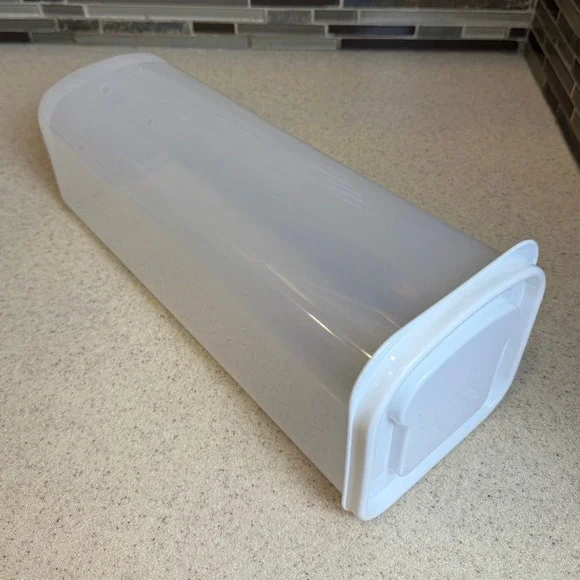 Vintage Buddeez Sandwich Bread Buddy Dispenser Clear Plastic Bread Box Container