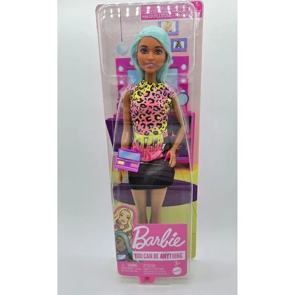NEW Barbie You Can Be Anything Makeup Artist Hispanic Blue Hair NIB