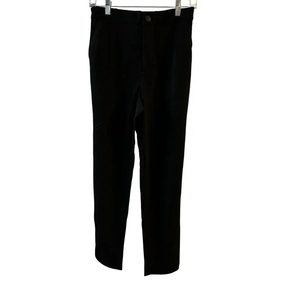 Cabi High-Low‎ Crop Black Ponte Trousers Pants Style 6267 Women's Small