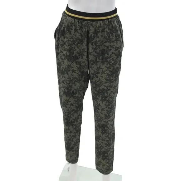 IKKS Unisex Jogger Pants Floral Green Size XS