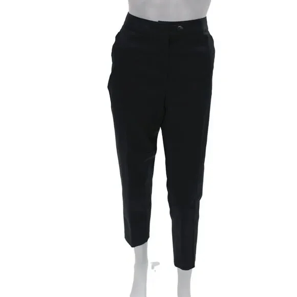 Gerard Darel Unisex Cropped Ankle Dress Pants Black Size 38