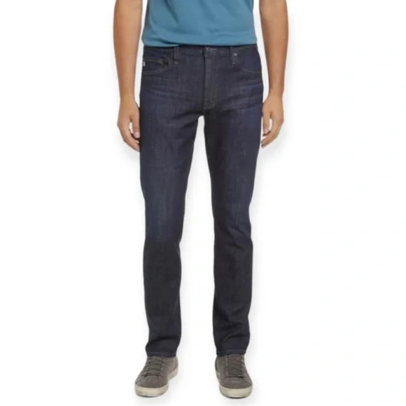 Adriano Goldschmied 34x27.5 Everett Slim Straight Jeans Hemmed Mens Stretch