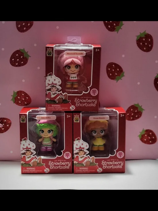 Strawberry Shortcake Cuties All 3 NIB, MAKE ME AN OFFER :)