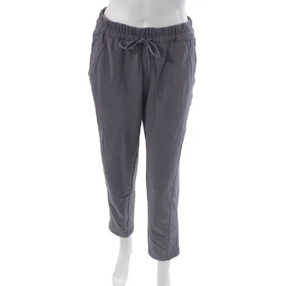 Athleta Women Jogger Purple Drawstring Cotton Blend Size S