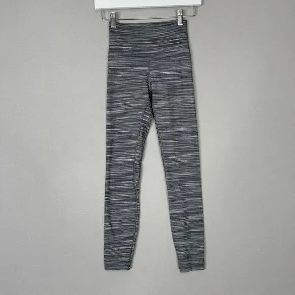 Lululemon Pants Womens 2 Heathered Gray High Rise Wunder Under Yoga Leggings‎