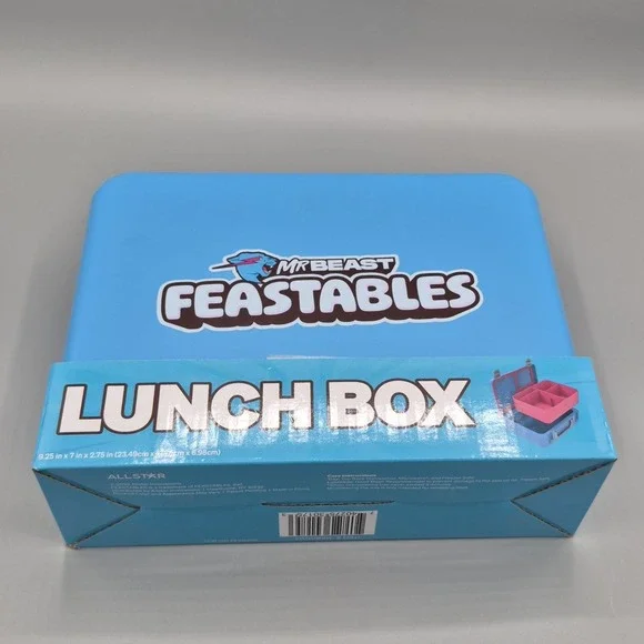 MR. BEAST Feastables Limited Edition Collectible Lunch‎ Bento Box