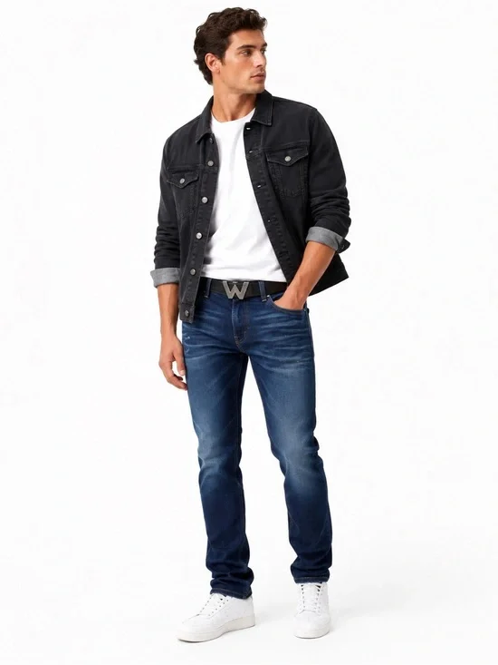 BUCKLE Salvage Co Blue Slim Straight Jeans