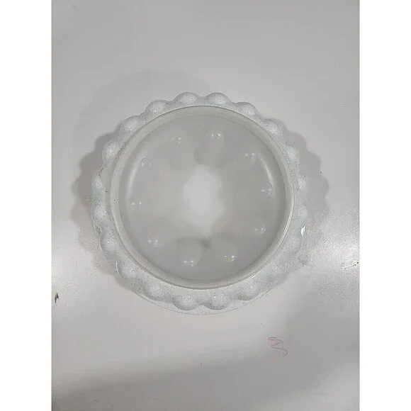 Tupperware Vintage Jello Mold with Lid - White Grey- 1201-11, 1202-4, 1203-6