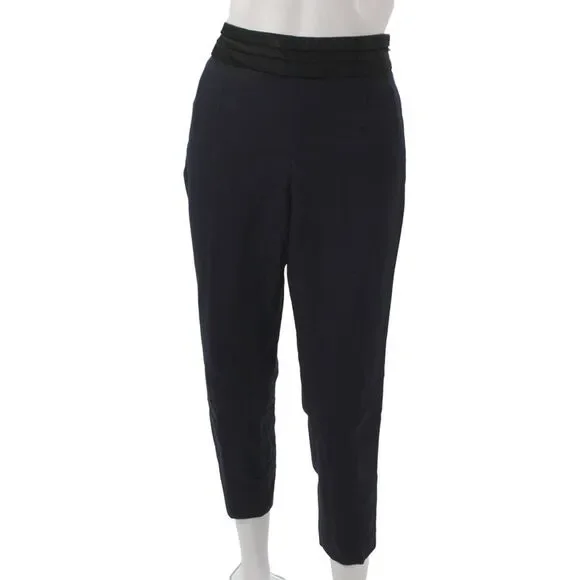 J Crew Women Dress Pants Blue Wool Zip Size 10