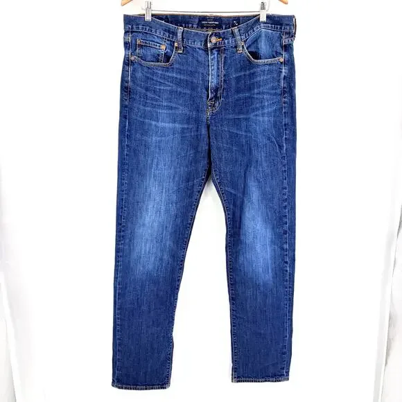 Lucky Brand 410 Athletic Slim Men’s Jeans 36x34 Heritage Americana Classic Denim