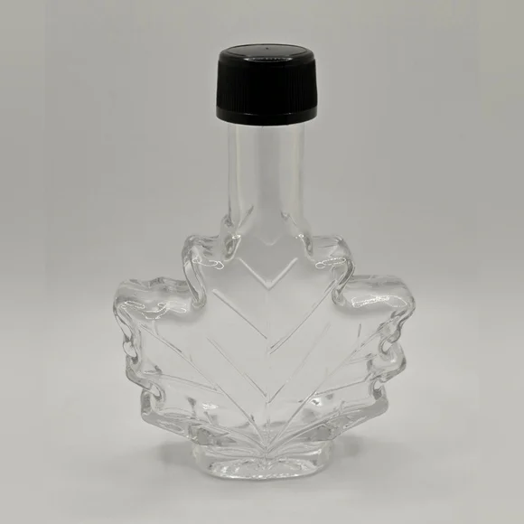 Canadian Maple Leaf Clear Syrup Bottle Empty 8