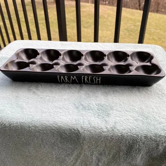 Rae Dunn Farm Fresh Egg Holder