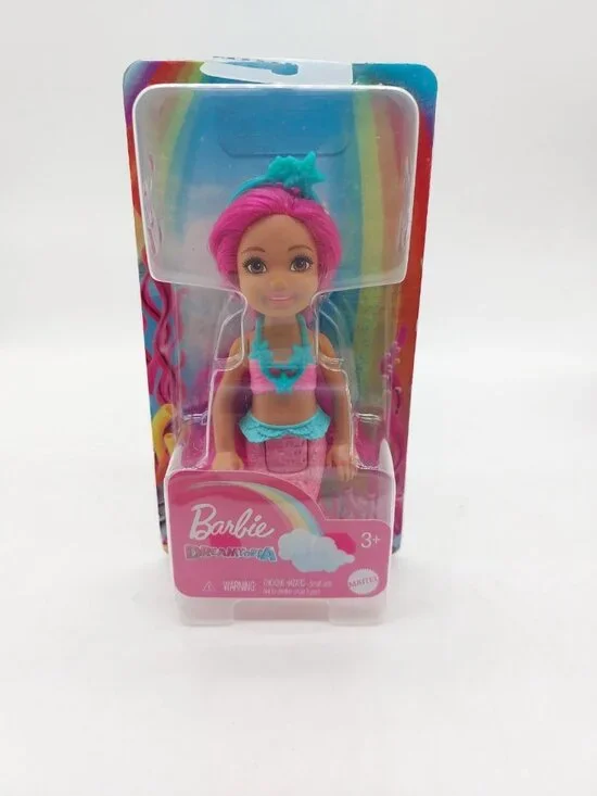 Barbie Dreamtopia Chelse Mermaid Doll Pink Hair Toy 5