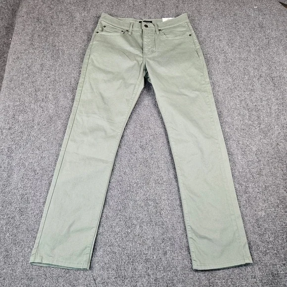 $99 Lucky Brand 223 Straight Leg Pants Mens 30x30 Green Advanced Stretch New