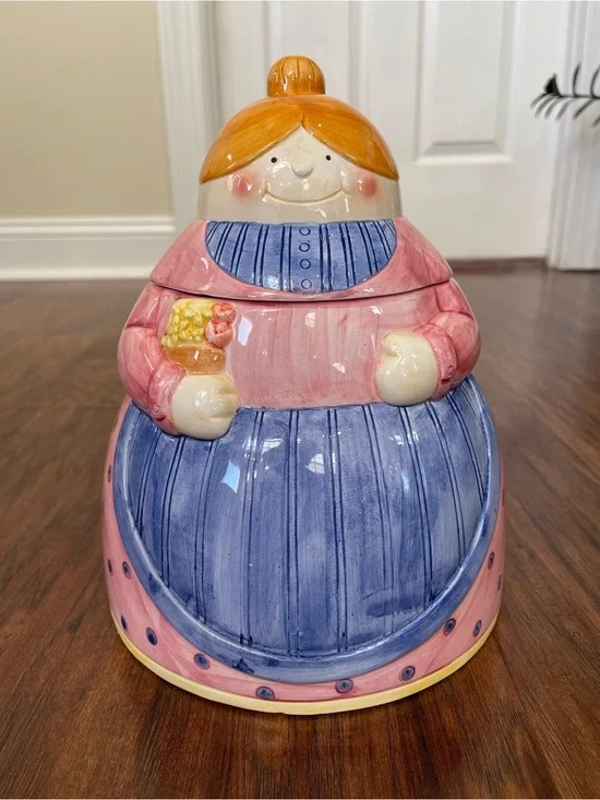 Roshco Down Home Collection Grandma Cookie Jar 1995 Country Farmhouse Decor