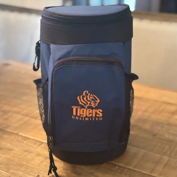 Tigers Travel Cooler Lunch Bag. Blue | Orange 12.5”x9” Insulated | Game Day
