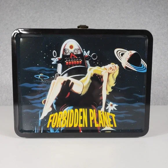 Forbidden Planet Vintage Tin Lunch Box‎ Sci-Fi Movie Memorabilia Robby the Robot