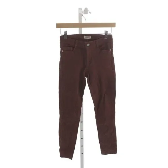 Zadig & Voltaire Womens Ankle Jeggings Brown Button Size 0