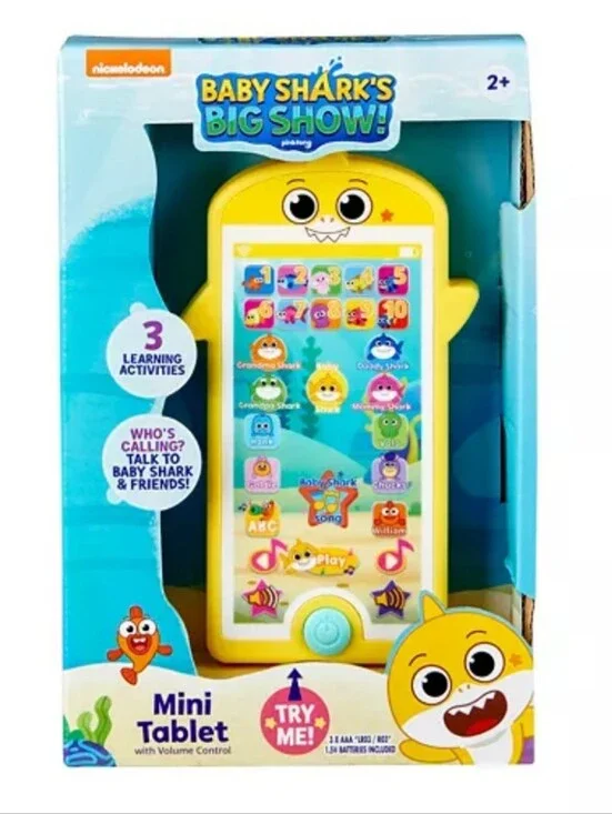Nickelodeon Baby Shark Yellow Mini Tablet Toy