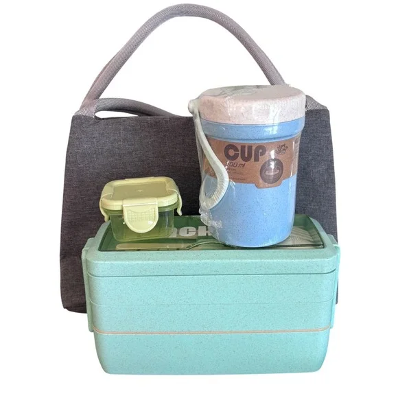 Bento Box Japanese Lunch Box Kit | 3‎ Layer Stackable Lunch Box Containers