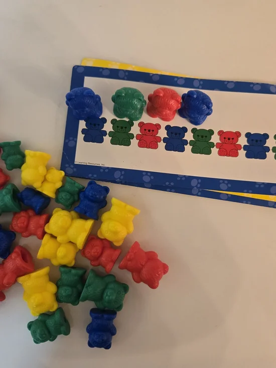 Colorful Counting Bears Set - Red, Blue, Green, Yellow