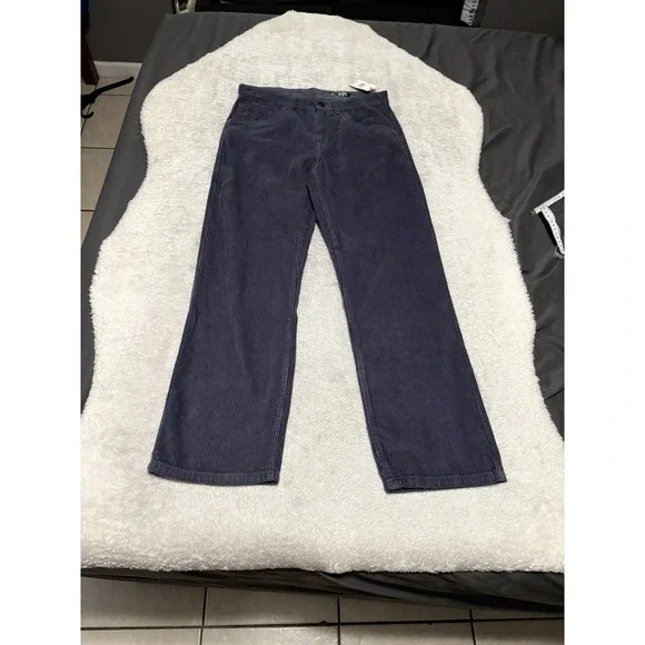 Billabong Corduroy Straight Pants‎ Size 28 Blue The 55 CordSkater Surfer Cotton