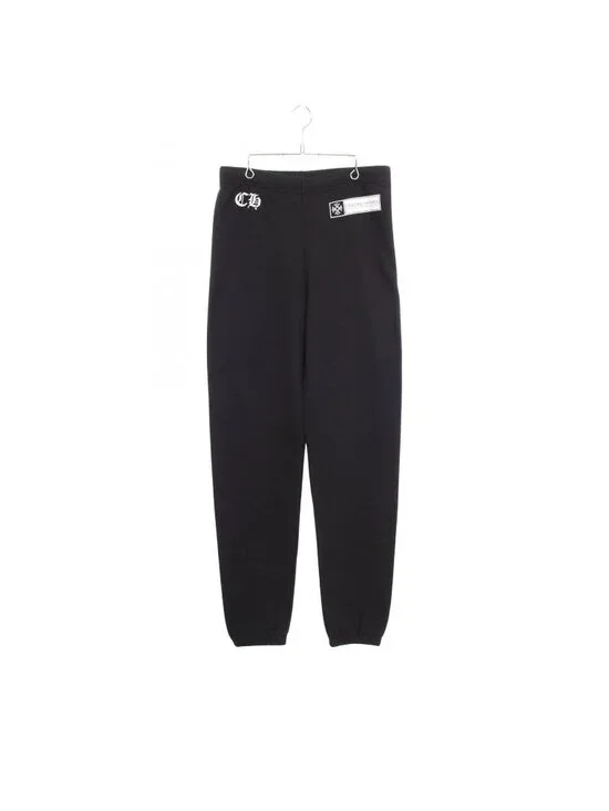 Chrome Hearts Pants CH Plus Logo Print Cotton Sweatshirt Long