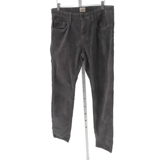 Faherty Mens Straight Black Cotton Blend Jeans Size 30