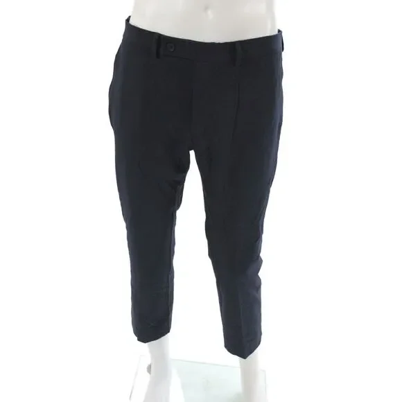 DKNY Mens Dress Pants Black Button Classic Size 33