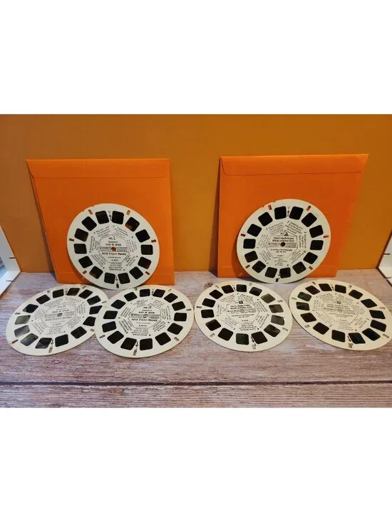 Vtg. 1960s~2 Sets~6 View Master Reels~NASA~Project Mercury~Apollo Moon Landing