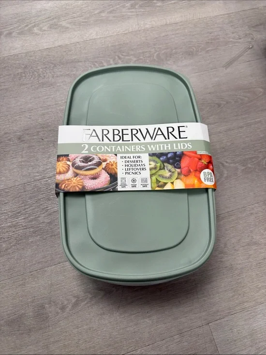 Farberware Sage Green Meal Prep Food Storage Set - 2 Pack
