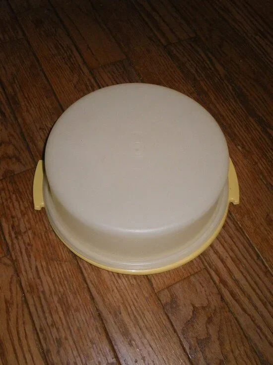 Vintage Tupperware Medium Pie / Cake Holder 11” x 4”